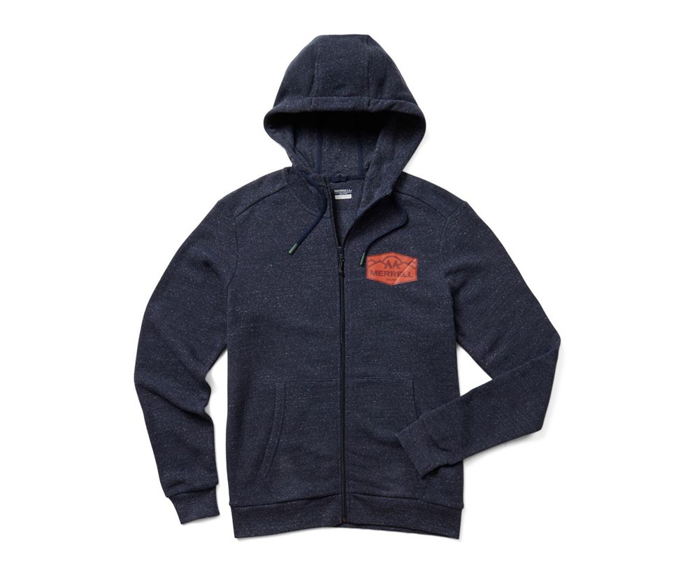 Merrell Jakker Herre - Emblem Full Zip Hoody - Mørkeblå - XEG547698